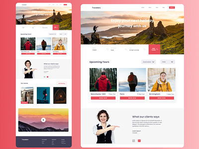 Travel Agency Landing Page Concept agency agency landing page agency website business home page landing page product design tour agency tourism tourist travel travel agency travel app traveler travelers ui ui ux uiux userinterface web design