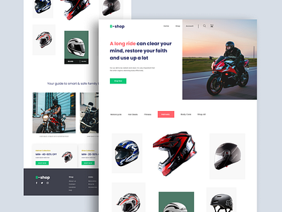 Ecommerce Website Landing Page Concept