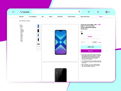 Shop smart e-commerce website e commerce uiux webdesign