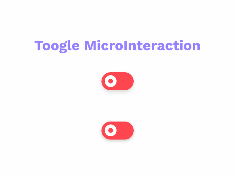 Toggle microinteraction - Figma