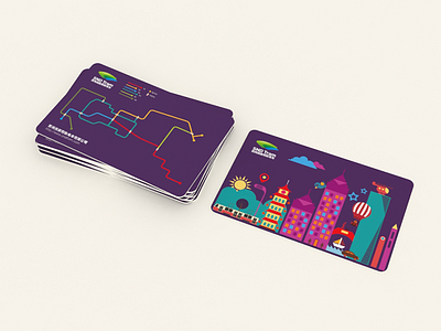 Tram Card city illustrator metro subway suzhou tram card