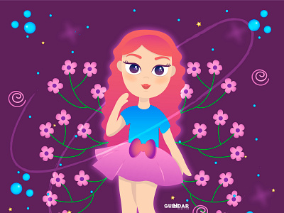 Ely ely aplicación caramelos diseño dulces email espacio espiral flores hembra ilustración ilustración digital ilustradores latinos moño niños rosa vector violeta