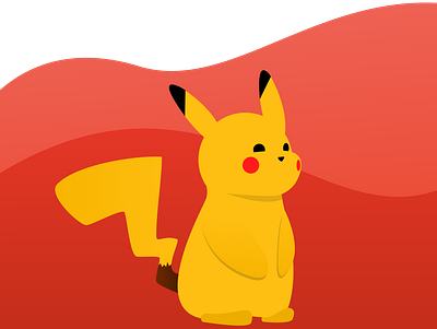 Pikachu Vectorial animal animal illustration illustration inkscape pikachu pokemon red red background vector vectorart vectors yellow