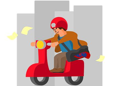 Pizza Delivery Vector