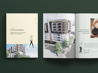 Property Development brochure apartments architecture branding illustration lifestyle property residential typography