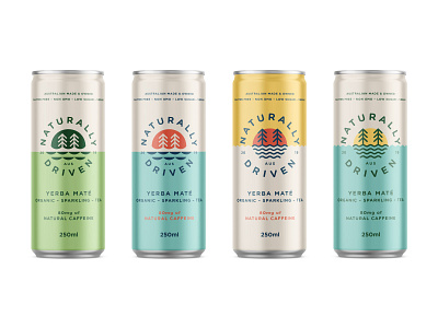 ND Cans beverage branding drink energy logo natural organic packaging tea team typography