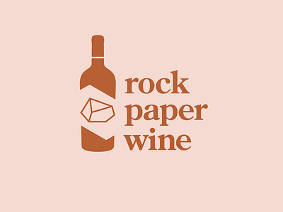 Wine club identity beverage branding flat food hospitality logo paper rock typography vector wine