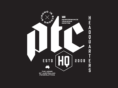 PTC Hoodie apparel gym hoodie lettering powerlifting strong sweatshirt type design typography weightlifting