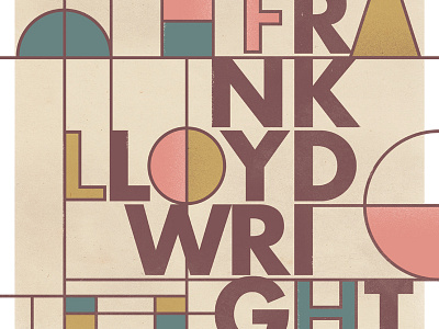 Frank Lloyd Wright architecture frank lloyd wright poster typography