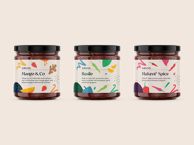 Spice label concepts branding cooking flat flavour food illustration logo marinade packaging sauce spices taste vector