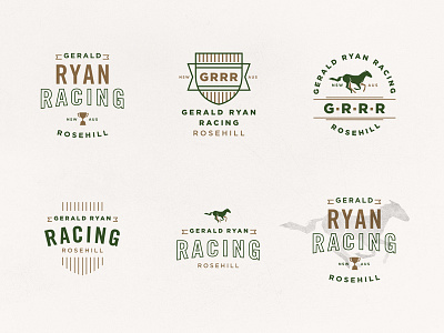 GRRR logo concepts branding horse logo racing