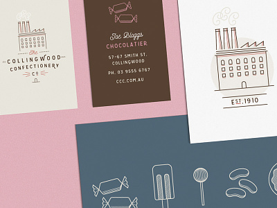Collingwood Confectionery Branding