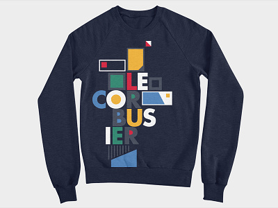 Le Corbusier Sweatshirt architecture le corbusier sweatshirt threadless typography