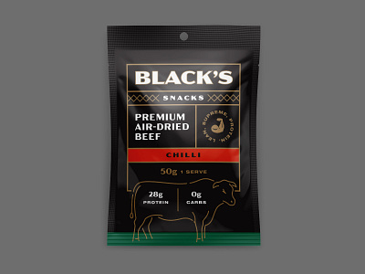 Air-dried beef beef branding bull cow food logo meat packaging protein snacks