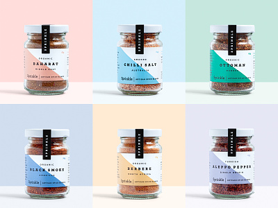Sprinkle Jars brand identity colour food jar label logo natural organic packaging seasoning spices