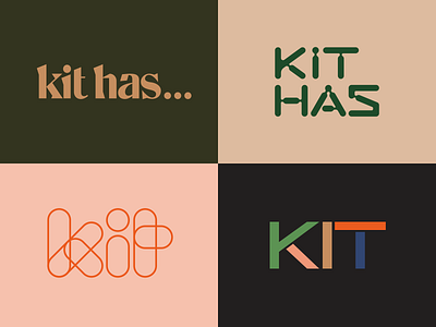 Kit custom wordmarks branding identity design lettering logo type design typography visual identity wordmark