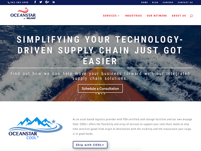 Freight Forwarder Website Design landing page logodesign ui design ux design