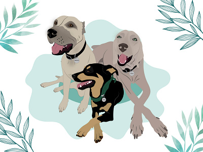 I'M A DOG LOVER design dog illustration wacom intuos