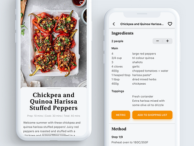 Recipe Sharing cookbook cooking cooking app design interface interface design ios app recipe recipe app recipe sharing ui uidesign ux