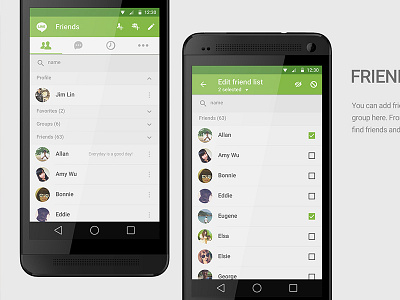 LINE Redesign android app line redesign ui ux