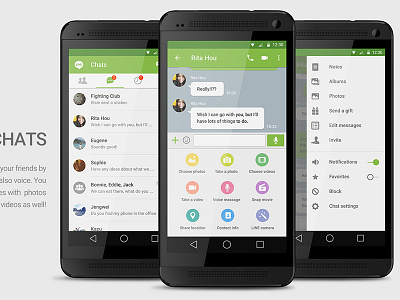 LINE Redesign android app line redesign ui ux