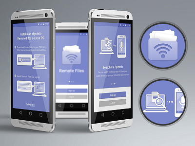 abFiles Redesign abfiles android app gui redesign remote files ui ux