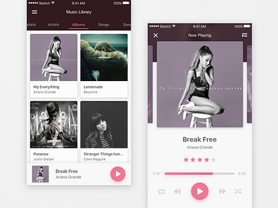 DailyUI #009 Music Player daily dailyui interface design music player ui uidesign