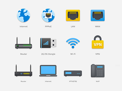 Networking Icon Set