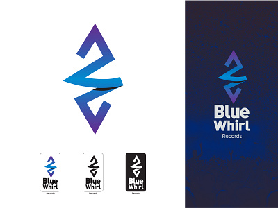 BlueWhirl Logo Dribbble