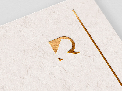 Rd Logo Gold art brand branding character clean design flat foil gold graphic design icon identity illustrator lettering logo logo a day logotype minimal pen process flow