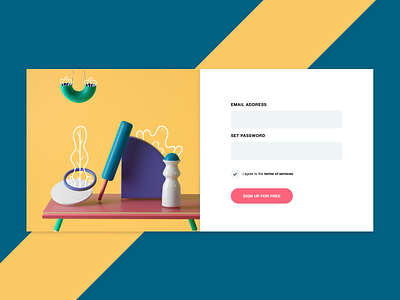 Login Page adobe xd clean color login page signup simple solid