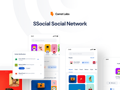 SSocial - App UI Kit app ui design app ui kit maydesign sketch social media design socialapp thietkecotam ui uikit uikits ux