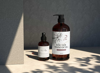 Herbal shampoo package maydesign package packagedesign packaging shampoobottle shampoopackage thietkecotam