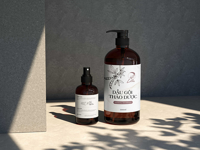 Herbal shampoo package maydesign package packagedesign packaging shampoobottle shampoopackage thietkecotam