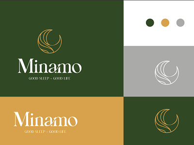 Minamo / Branding bedding bedding logo branding branding design design a day drap graphic design logo maydesign slepping thietkecotam