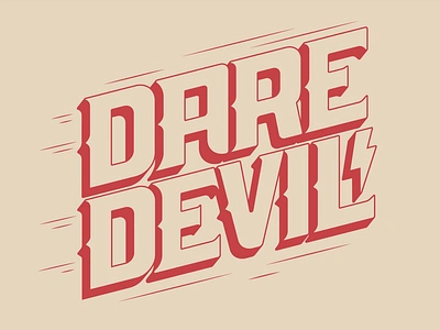 Daredevil 70s american daredevil design handdrawnlettering illustration illustrator logo stunts typography vector