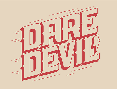 Daredevil 70s american daredevil design handdrawnlettering illustration illustrator logo stunts typography vector