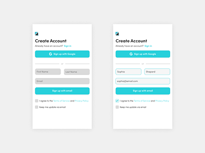 Daily UI #1 - Sign Up mobile app sign up sign up ui signup ui ui challenge ui design ui design challenge uidesign