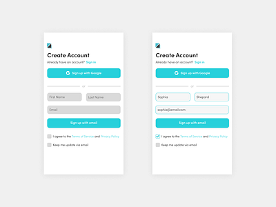 Daily UI #1 - Sign Up