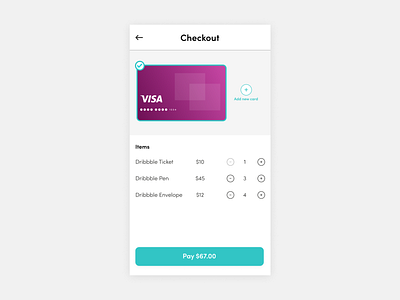 Daily UI #2 - Credit Card Checkout