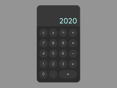 Daily UI  #4 - Calculator