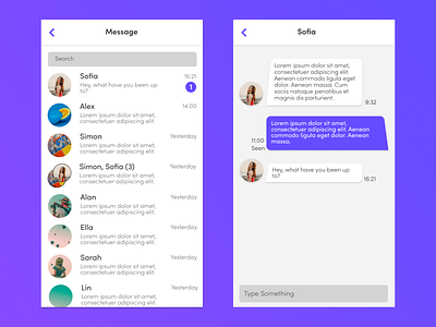Daily UI #13 - Direct Messaging chat design direct message direct messaging mobile app ui ui challenge ui design ui design challenge uidesign