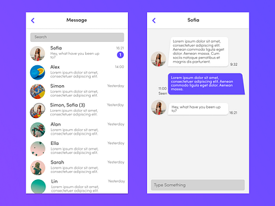 Daily UI #13 - Direct Messaging