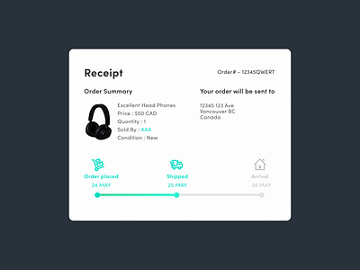 Daily UI #17 - Email Receipt