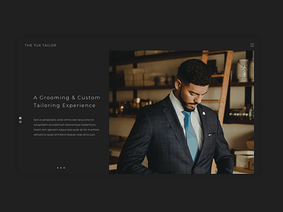 TuX Tailor branding dark design logo minimal tailor tux typography ui uiux ux