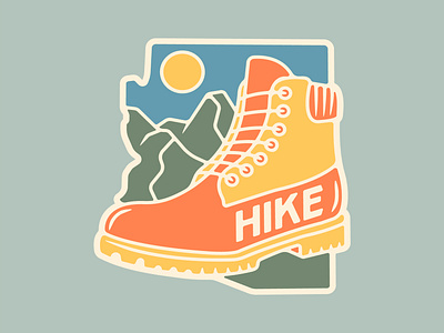 Hike Arizona Sticker arizona design illustration logo new player repost vector
