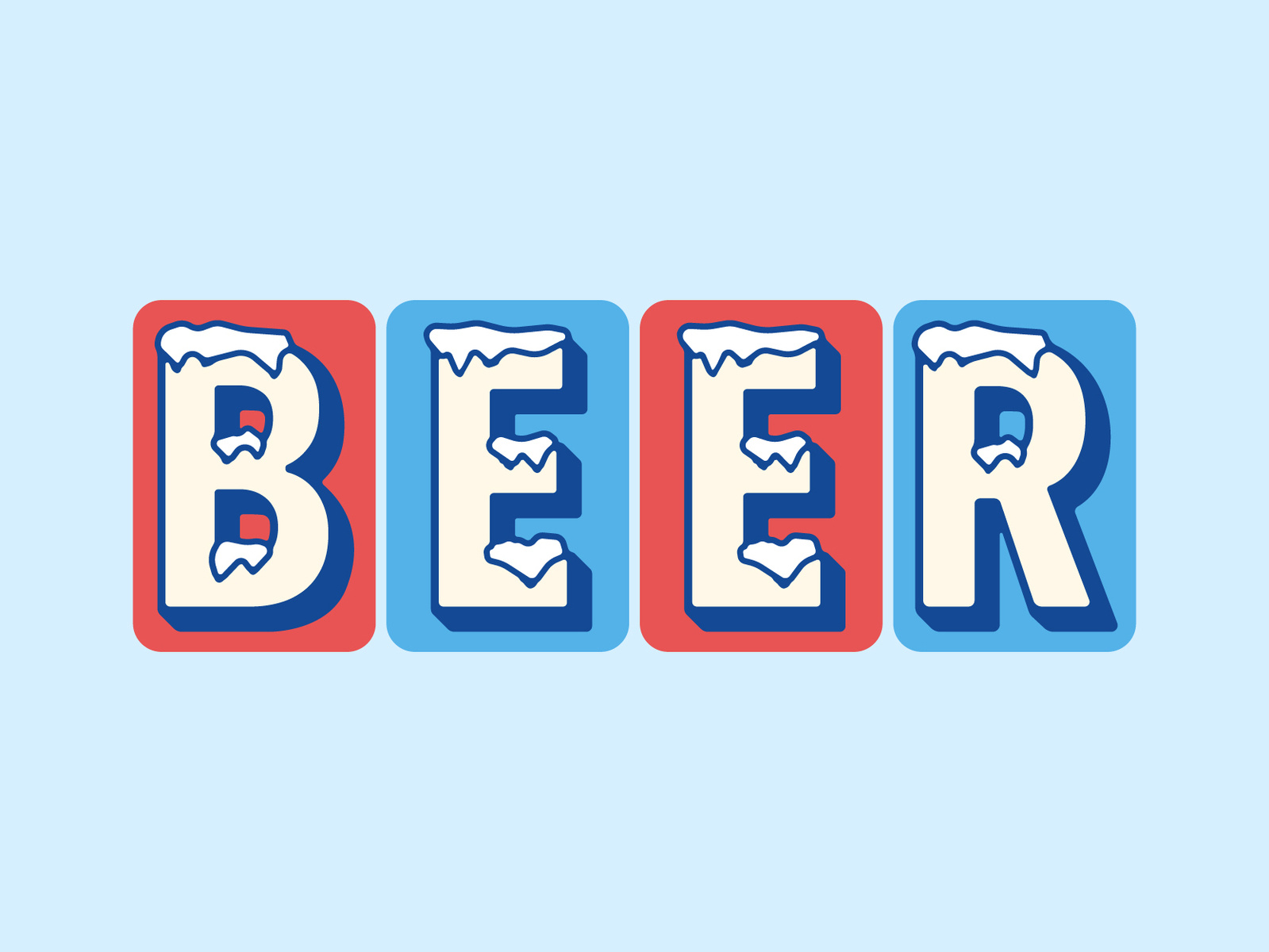 Ice Cold Beer by Nick Catalfamo on Dribbble