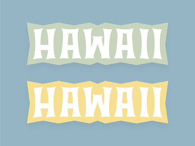 Hawaii Typography bold branding design graphic design hawaiian illustration logo typography vector