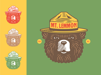 Smokey Bear Illustration arizona badge bold branding design graphic design illustration logo typography vector