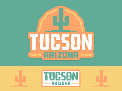 Tucson, AZ Logo arizona badge branding design graphic design icon illustration logo typography vector